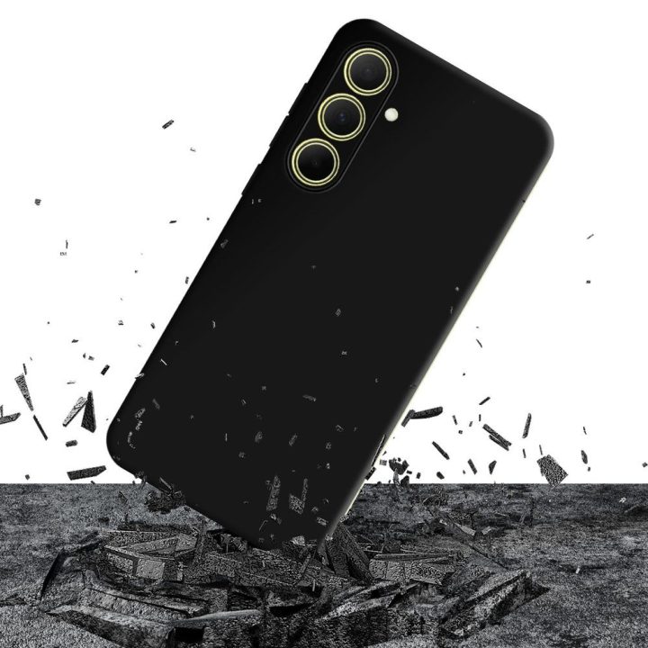 Dėklas Samsung Galaxy A35 5G telefonui 3mk Matt Case Pro, juodas