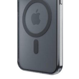 Juodas 3mk Frosty MagCase dėklas iPhone 12 Pro Max telefonui
