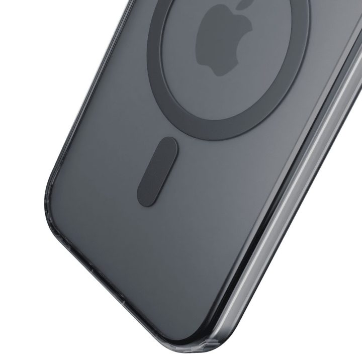 Juodas 3mk Frosty MagCase dėklas iPhone 12 Pro Max telefonui