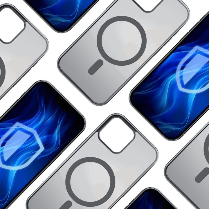 Juodas 3mk Frosty MagCase dėklas iPhone 12 Pro Max telefonui