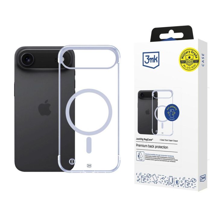Skaidrus dėklas iPhone 17 Air 3mk Just20g MagCase