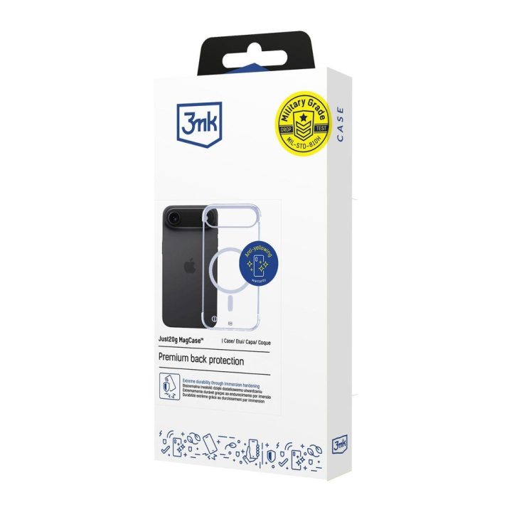 Skaidrus dėklas iPhone 17 Air 3mk Just20g MagCase