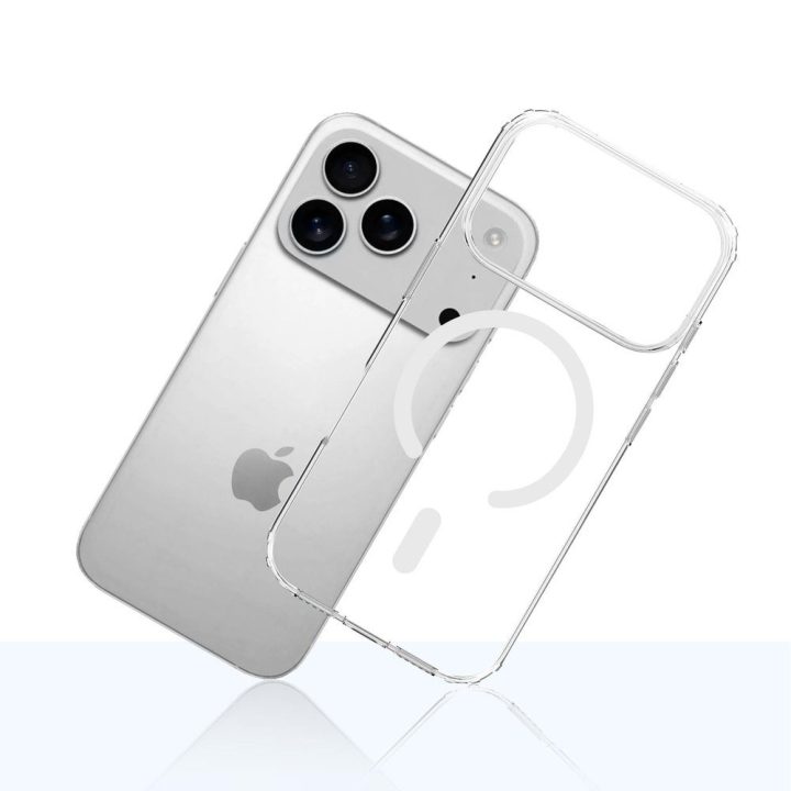 3mk Armor MagCase dėklas iPhone 17 Pro telefonui, skaidrus