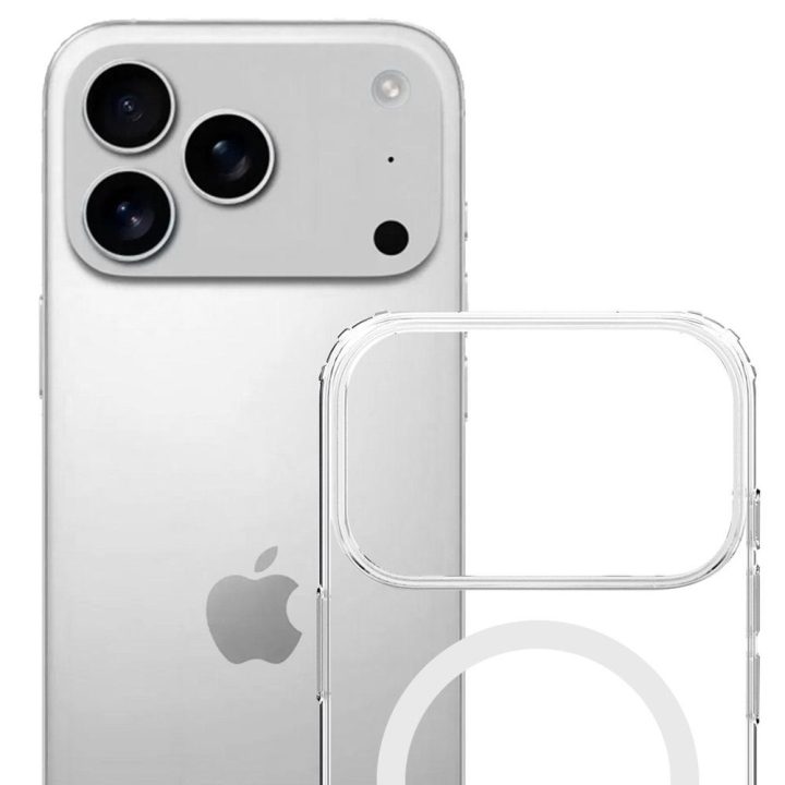 3mk Armor MagCase dėklas iPhone 17 Pro telefonui, skaidrus