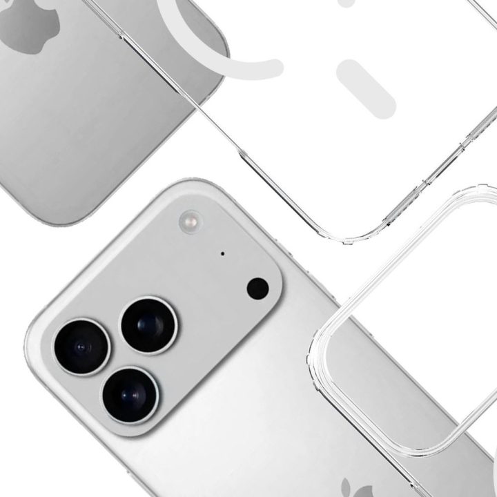 3mk Armor MagCase dėklas iPhone 17 Pro telefonui, skaidrus