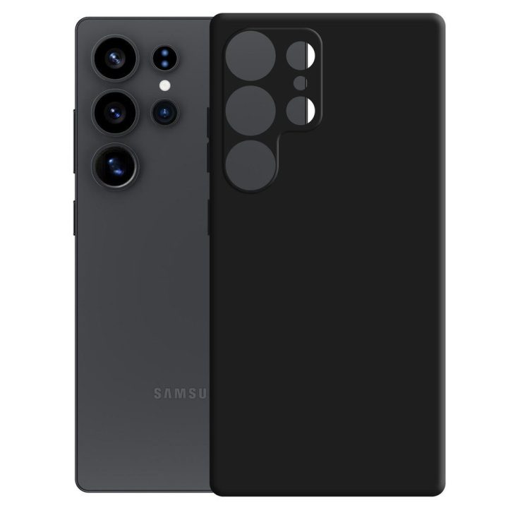 Matinis juodas dėklas Samsung Galaxy S25 Ultra