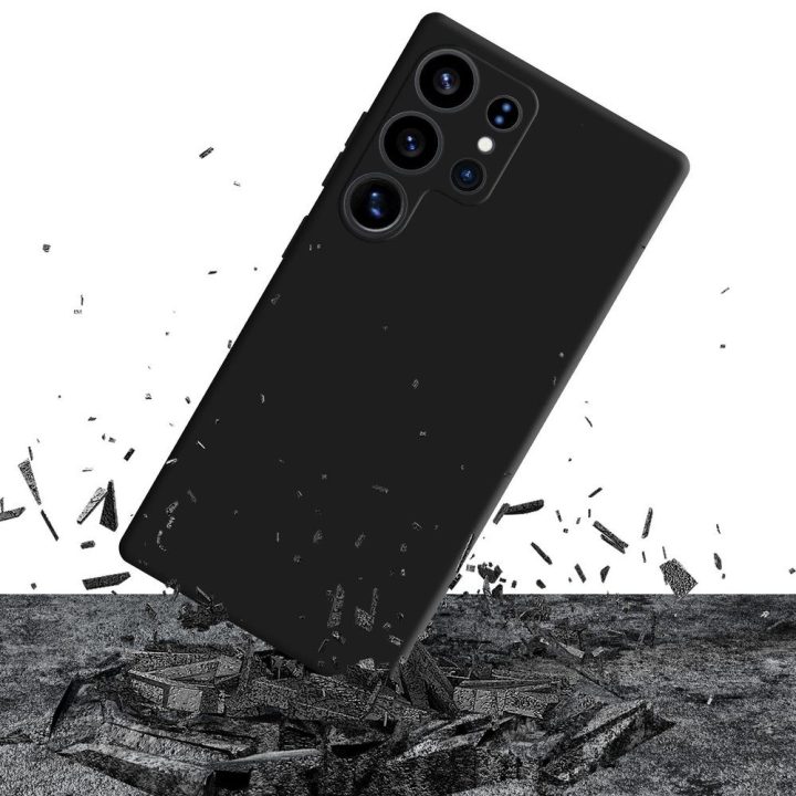 Matinis juodas dėklas Samsung Galaxy S25 Ultra