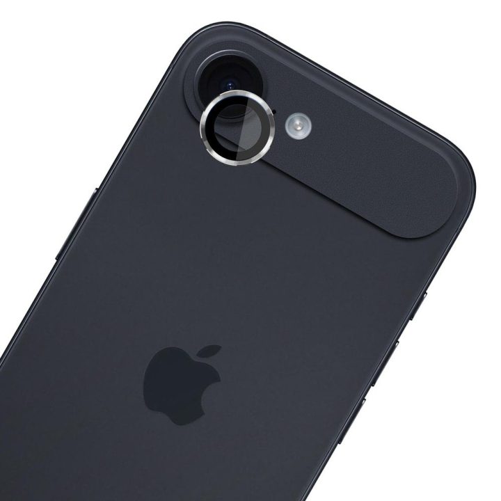 Apsauginis grūdintas stiklas iPhone 17 Air objektyvui sidabro spalvos