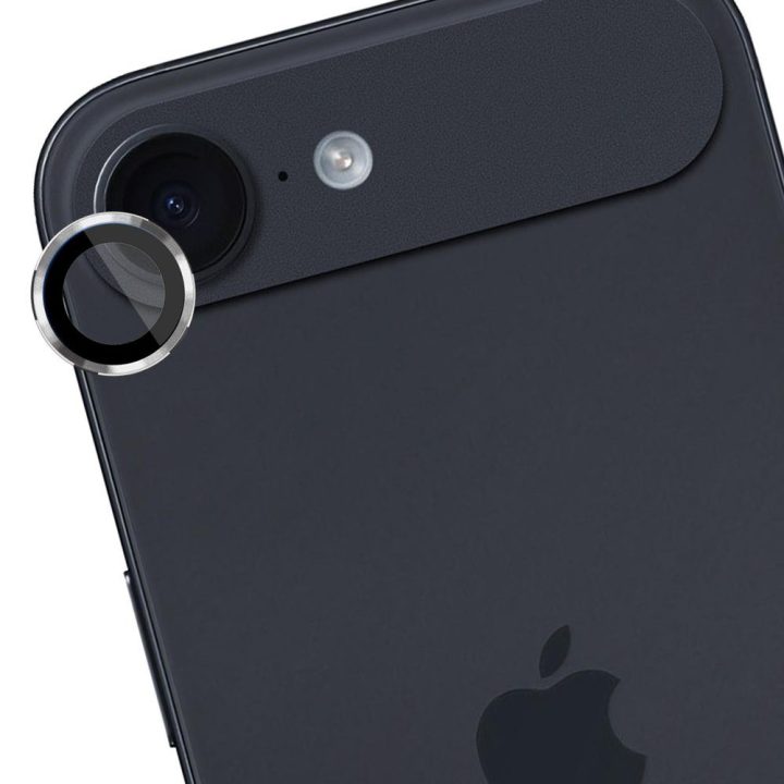 Apsauginis grūdintas stiklas iPhone 17 Air objektyvui sidabro spalvos