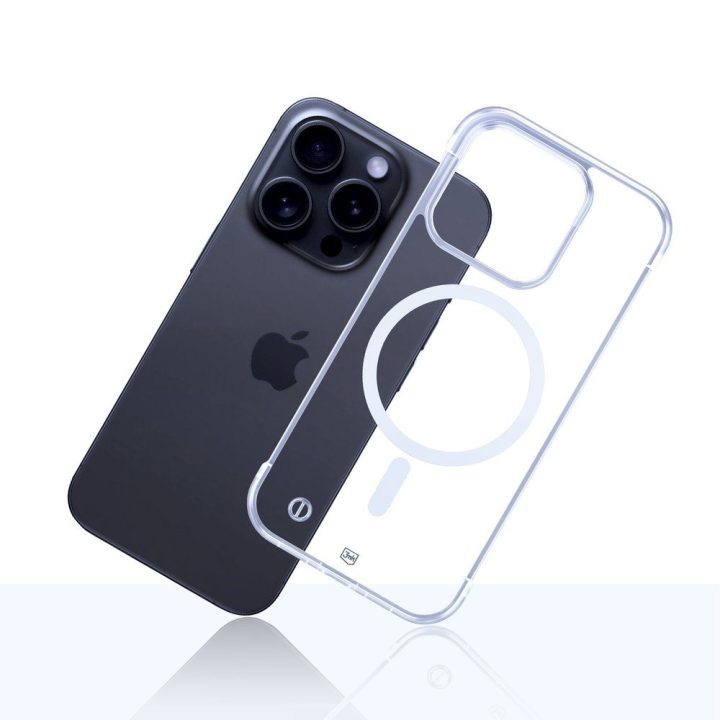 Skaidrus dėklas iPhone 15 Pro 3mk Just20g MagCase