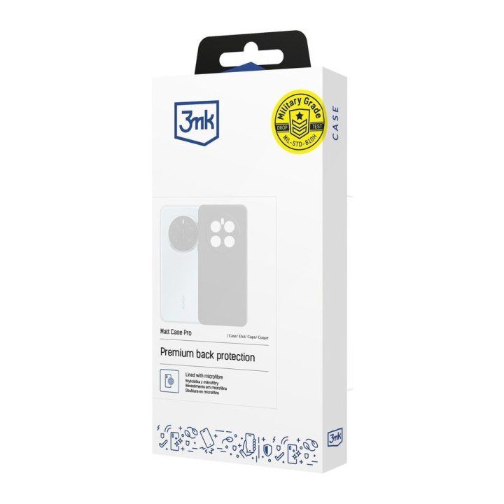 Dėklas Samsung Galaxy S23 FE 3mk Matt Case Pro, juodas