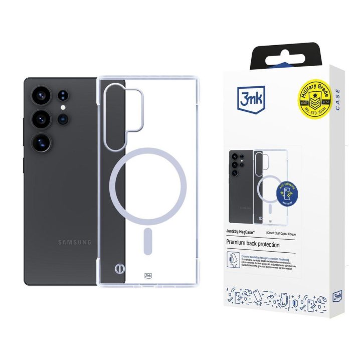 Transparentus dėklas 3mk Just20g MagCase Samsung Galaxy S25 Ultra