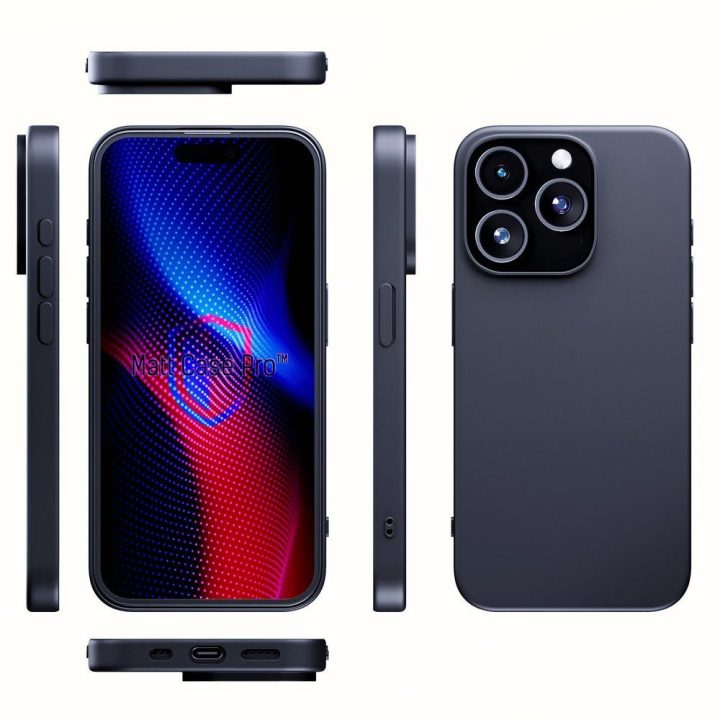 Dėklas 3mk Matt Case Pro Apple iPhone 15 Pro, juodas