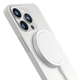 Baltas silikoninis dėklas 3mk Hardy MagCase iPhone 14 Pro Max