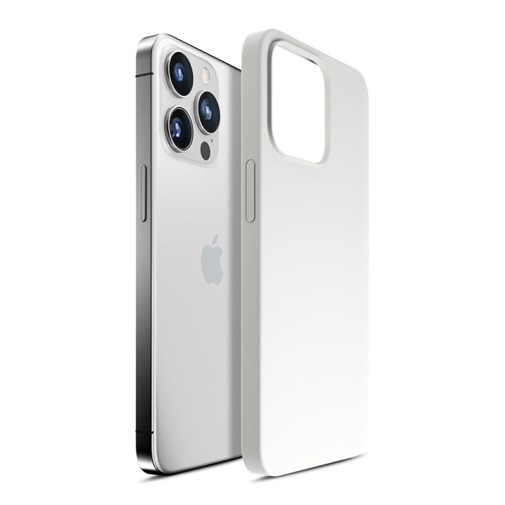 Baltas silikoninis dėklas 3mk Hardy MagCase iPhone 14 Pro Max
