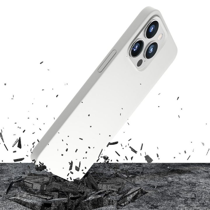 Baltas silikoninis dėklas 3mk Hardy MagCase iPhone 14 Pro Max