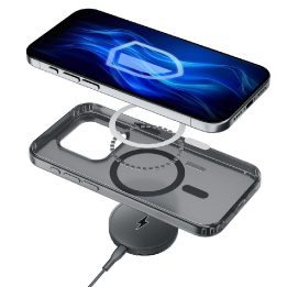 Dėklas 3mk Frosty MagCase iPhone 16 Pro, juodas