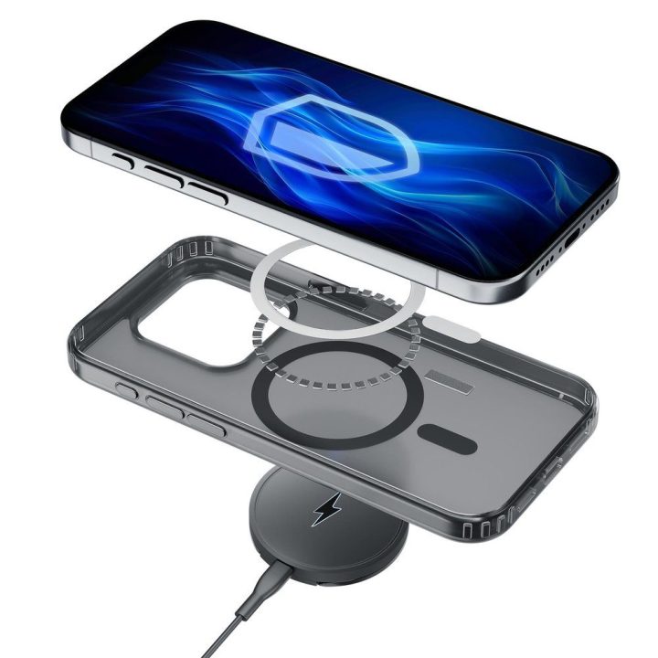 Dėklas 3mk Frosty MagCase iPhone 16 Pro, juodas