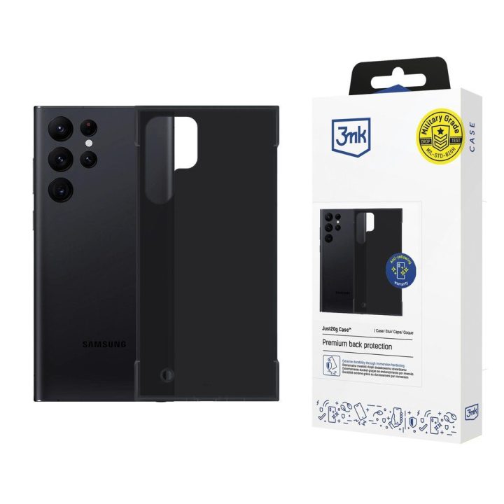 Dėklas Samsung Galaxy S22 Ultra 5G 3mk Just20g Matt Case, juodas