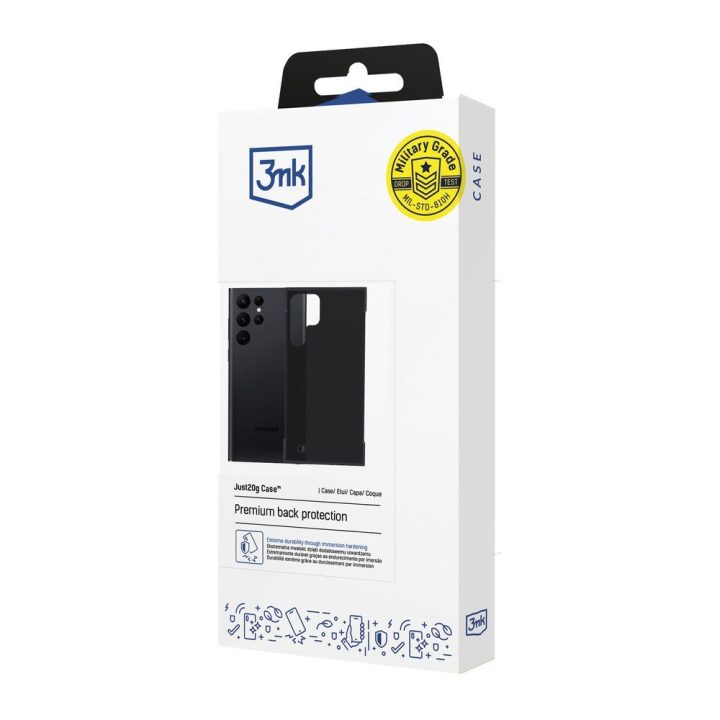 Dėklas Samsung Galaxy S22 Ultra 5G 3mk Just20g Matt Case, juodas