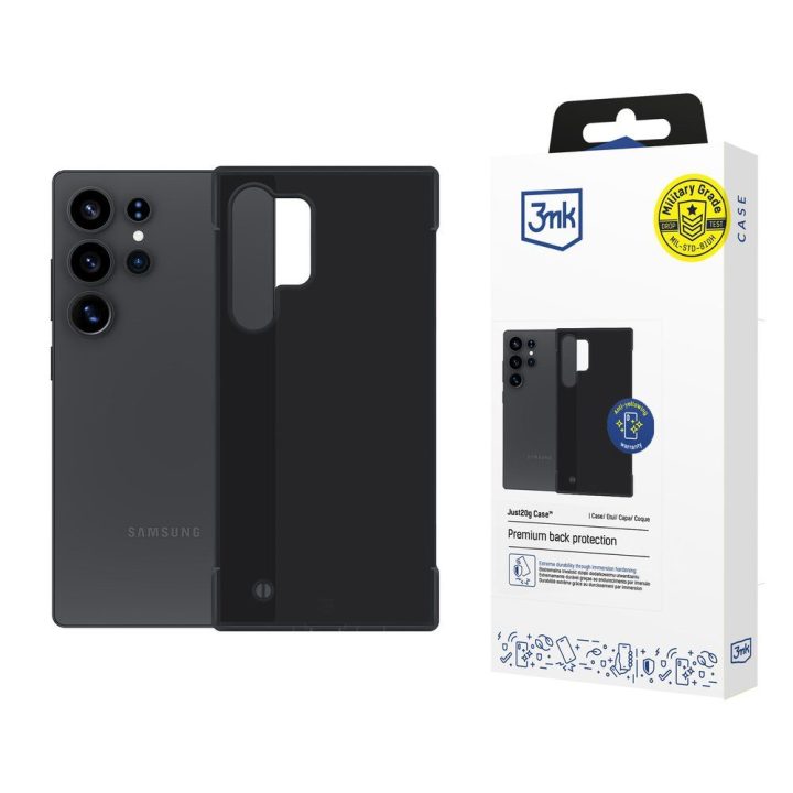 Dėklas Samsung Galaxy S25 Ultra 3mk Just20g juodas