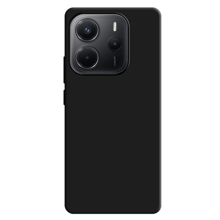 Dėklas Xiaomi Redmi Note 14 5G, matinės juodos spalvos