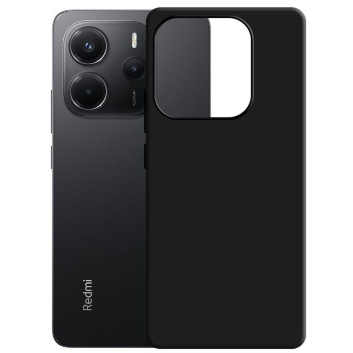 Dėklas Xiaomi Redmi Note 14 5G, matinės juodos spalvos