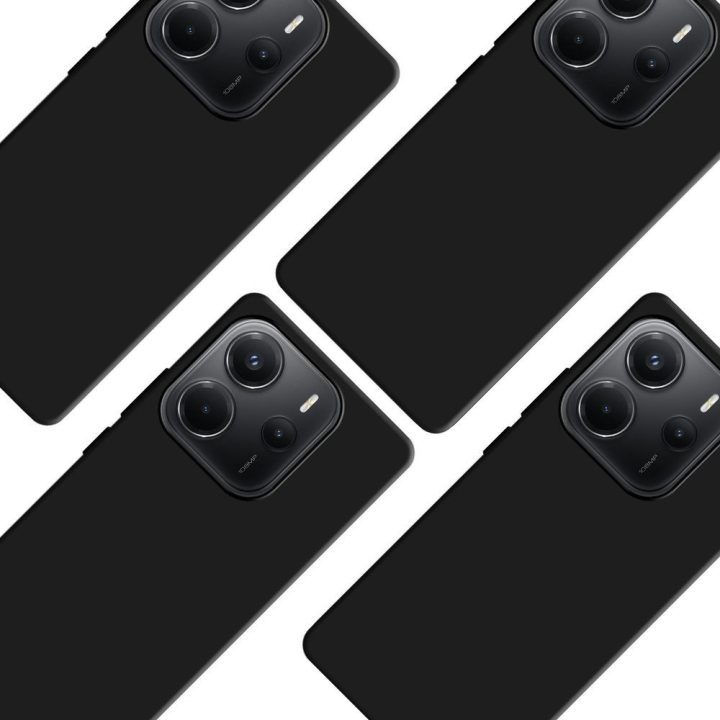 Dėklas Xiaomi Redmi Note 14 5G, matinės juodos spalvos