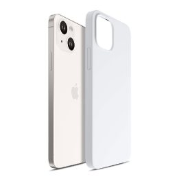 Balta silikoninė dėkliukas 3mk Hardy Silicone MagCase iPhone 14 Plus