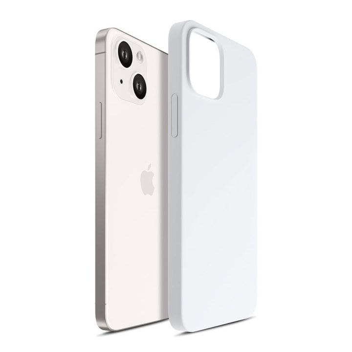 Balta silikoninė dėkliukas 3mk Hardy Silicone MagCase iPhone 14 Plus