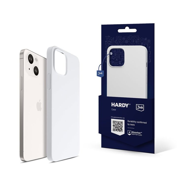 Balta silikoninė dėkliukas 3mk Hardy Silicone MagCase iPhone 14 Plus