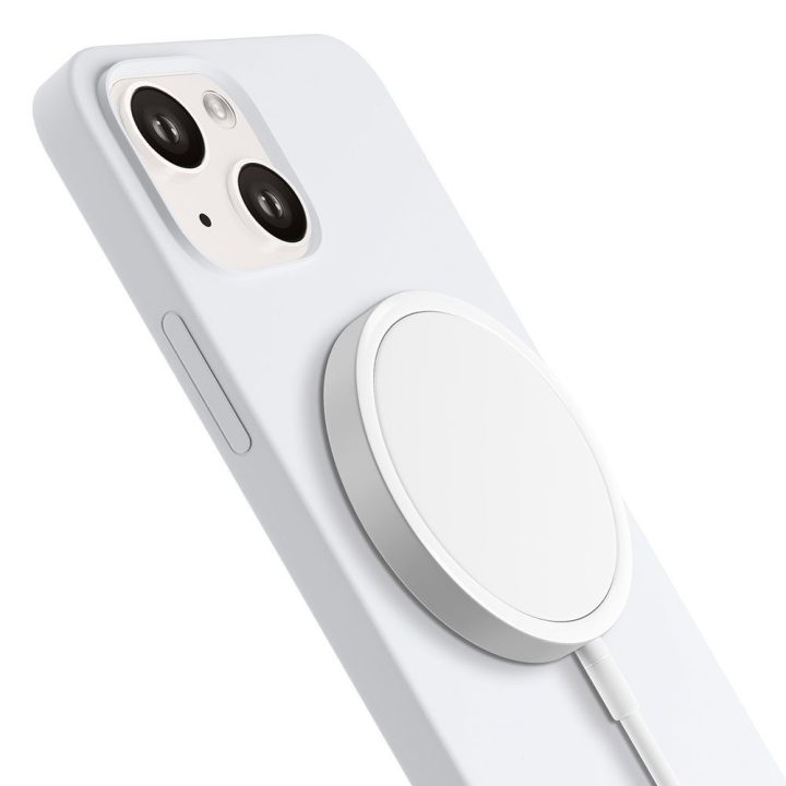 Balta silikoninė dėkliukas 3mk Hardy Silicone MagCase iPhone 14 Plus
