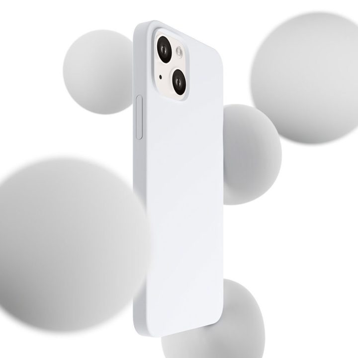 Balta silikoninė dėkliukas 3mk Hardy Silicone MagCase iPhone 14 Plus
