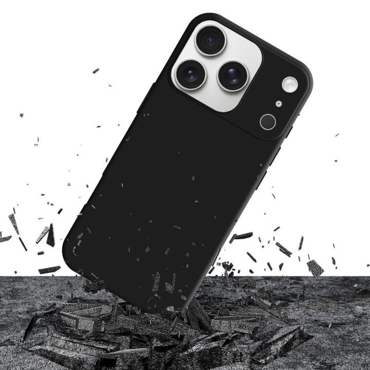 Dėklas 3mk Matt Case Pro Apple iPhone 17 Pro telefonui, juodas