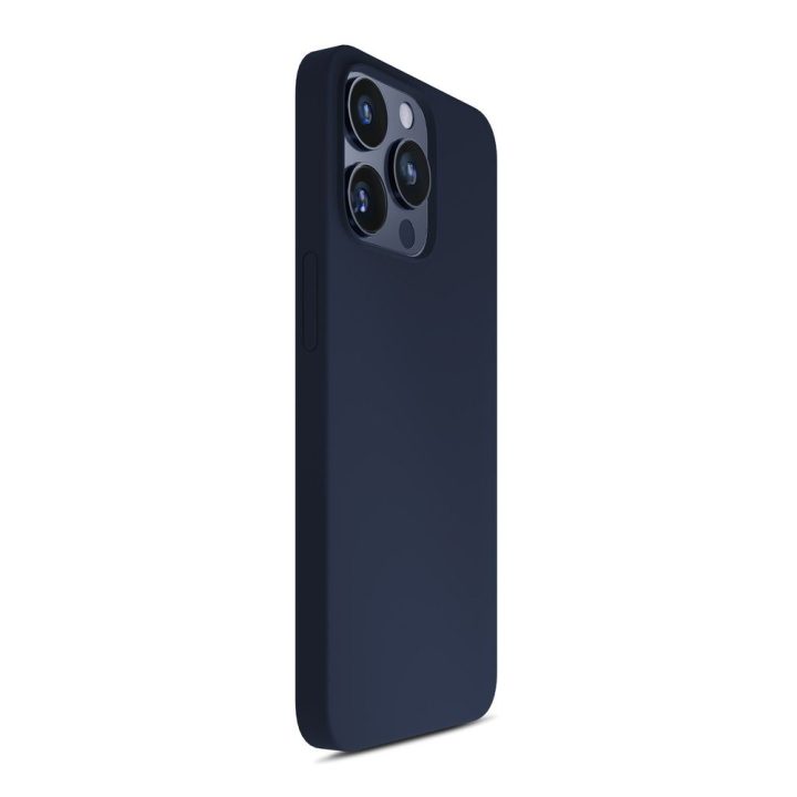 Tamsiai mėlynas dėklas iPhone 15 Pro 3mk Silicone Case