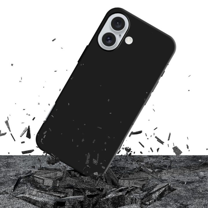 Telefono dėklas 3mk Matt Case Pro Apple iPhone 16 Plus juodas
