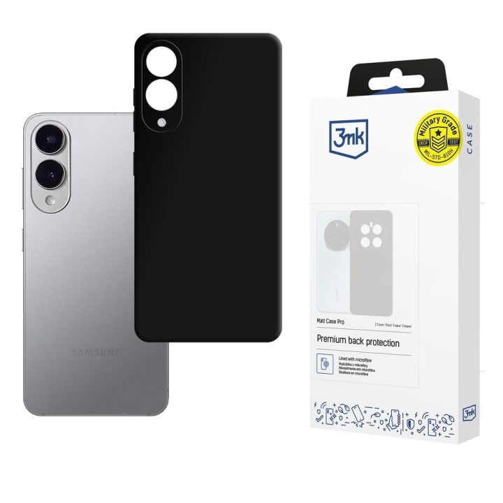 Telefono dėklas Samsung Galaxy S25 Edge 3mk Matt Case Pro, Matte Black