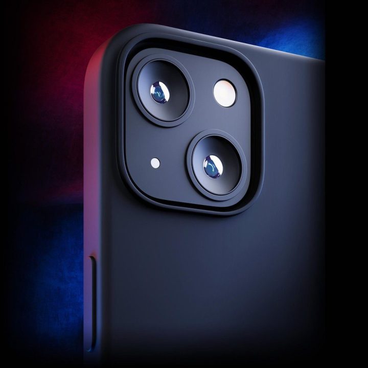 „3mk Matt Case Pro“ dėklas „Apple iPhone 13“ telefonui, juodas