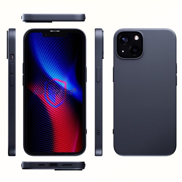 „3mk Matt Case Pro“ dėklas „Apple iPhone 13“ telefonui, juodas