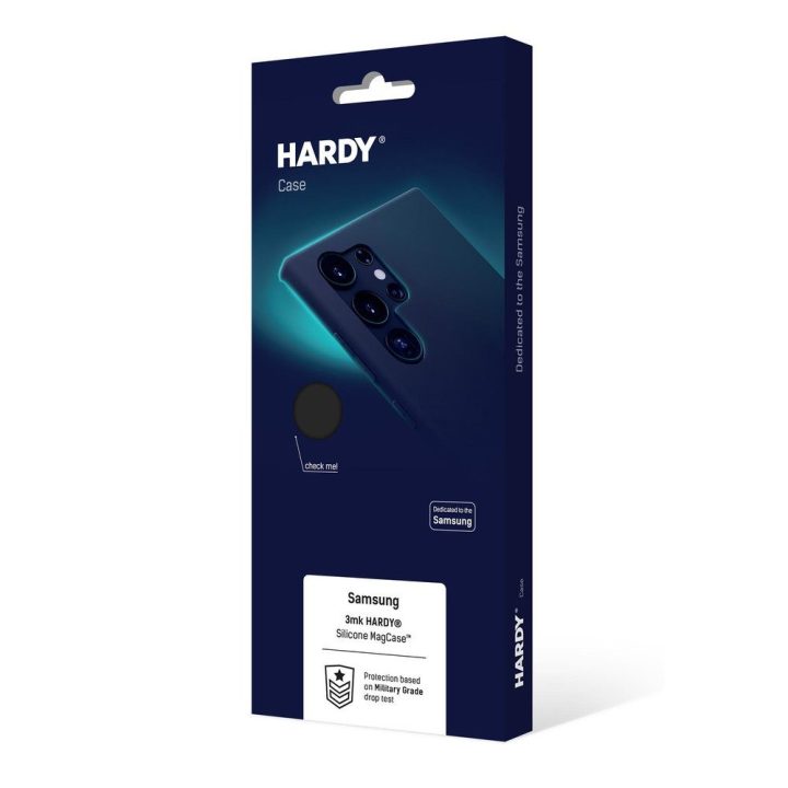 Juodas dėklas Samsung Galaxy S25 Edge HARDY Silicone MagCase