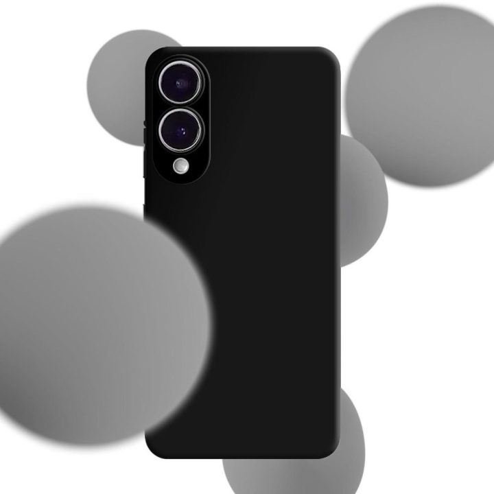 Juodas dėklas Samsung Galaxy S25 Edge HARDY Silicone MagCase