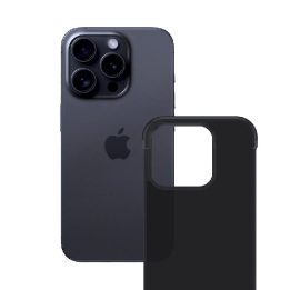 Matinis juodas dėklas 3mk Just20g Apple iPhone 15 Pro telefonui