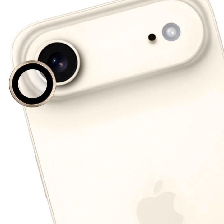 Aukso spalvos apsauginis stiklas iPhone 17 Air kamerai