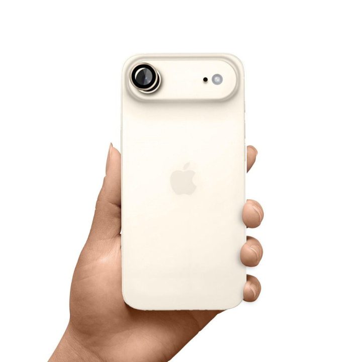 Aukso spalvos apsauginis stiklas iPhone 17 Air kamerai