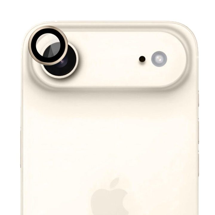Aukso spalvos apsauginis stiklas iPhone 17 Air kamerai