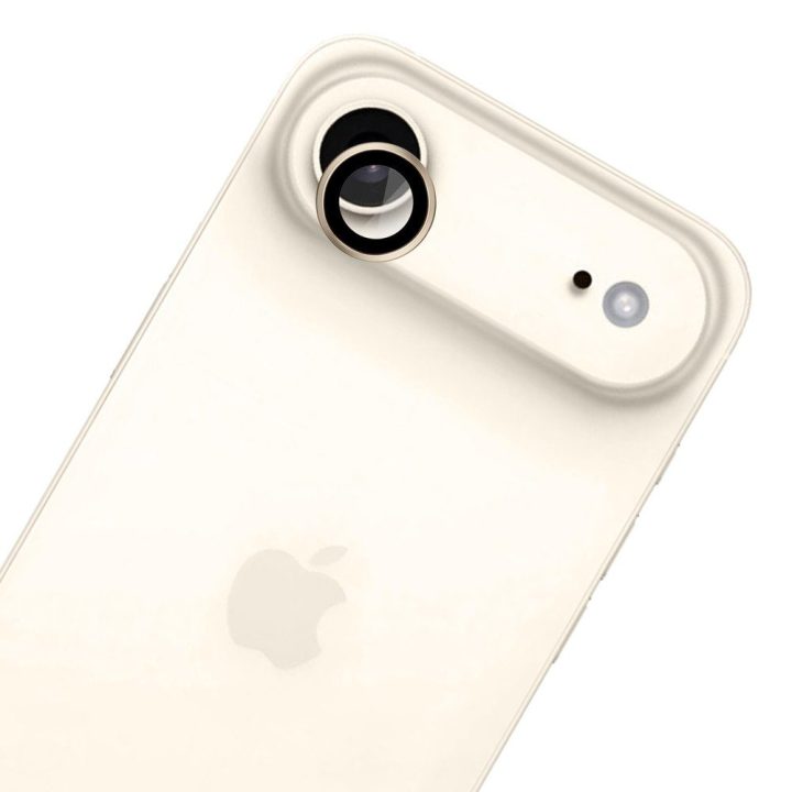 Aukso spalvos apsauginis stiklas iPhone 17 Air kamerai