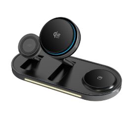 3-in-1 belaidis įkroviklis Tech-Protect A51, juodas