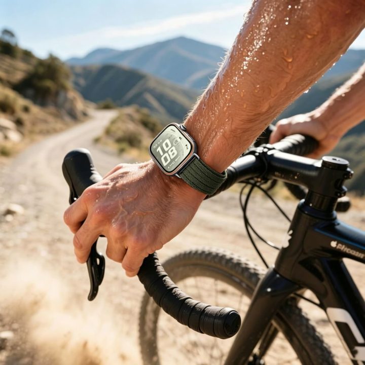 Nailoninis dirželis Huawei Watch Fit 3 / 4 / 4 Pro / 5 / 5 Pro, žalias