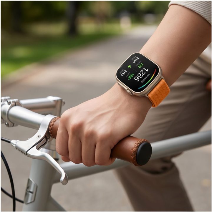 Nailoninis dirželis Tech-Protect Huawei Watch Fit 3 / 4 / 4 Pro / 5 / 5 Pro, oranžinis