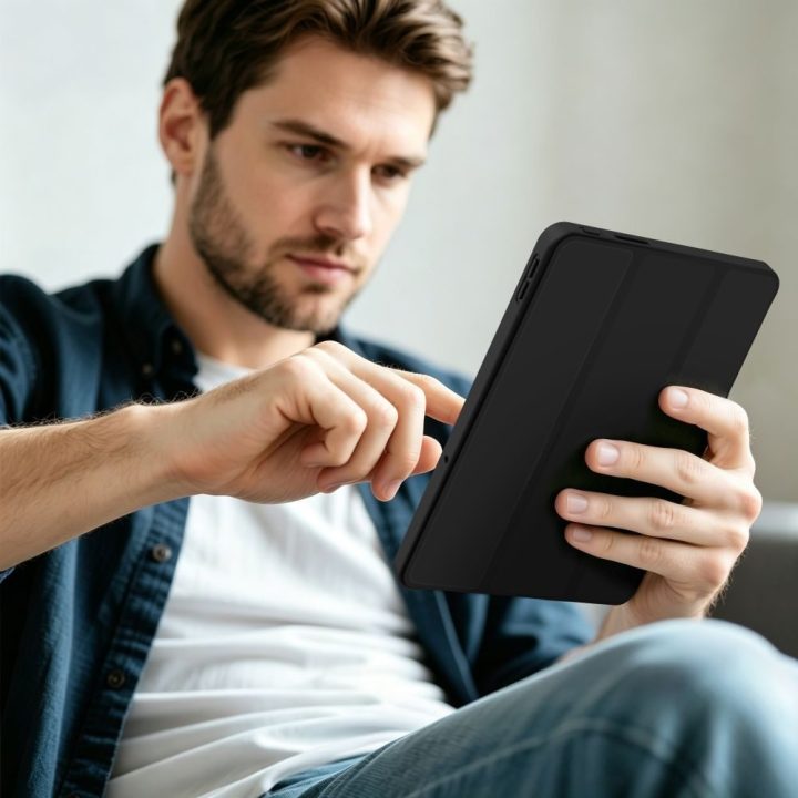 Dėklas Tech-Protect SmartCase Pen Xiaomi Redmi Pad 2 9.7" juodas